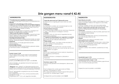 Bekijk menu Brasserij De Bergerrie