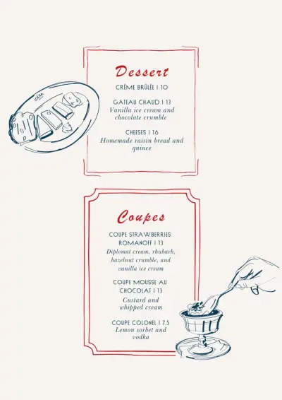 Bekijk menu Brasserie Lolita