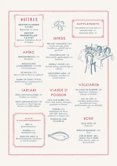 Bekijk menu Brasserie Lolita