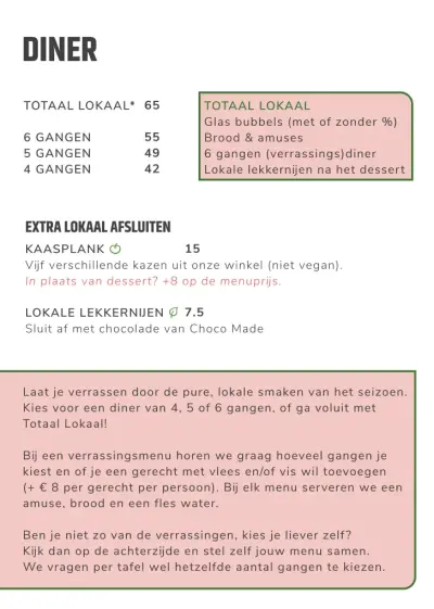 Bekijk menu Het Lokaal