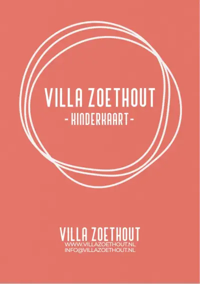 Bekijk menu Villa Zoethout