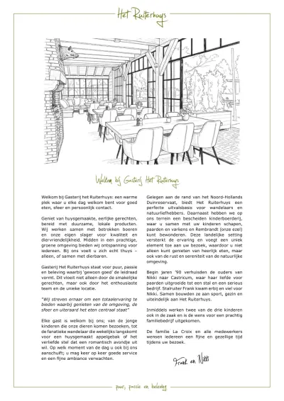 View menu Restaurant Het Ruiterhuys
