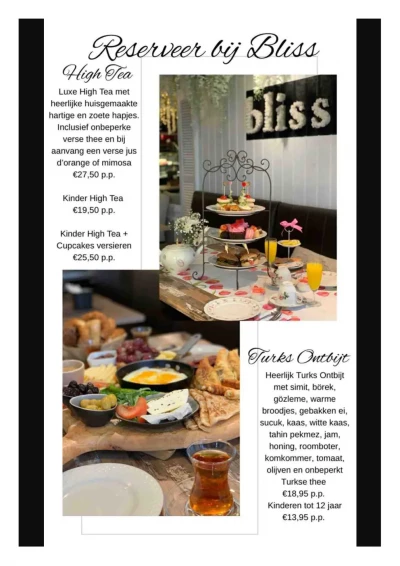 Bekijk menu Brunchroom Bliss