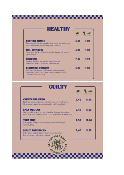 Bekijk menu Fifty Fifty