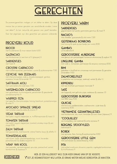 Bekijk menu Rozemeijer