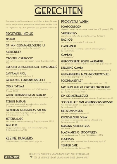 Bekijk menu Rozemeijer