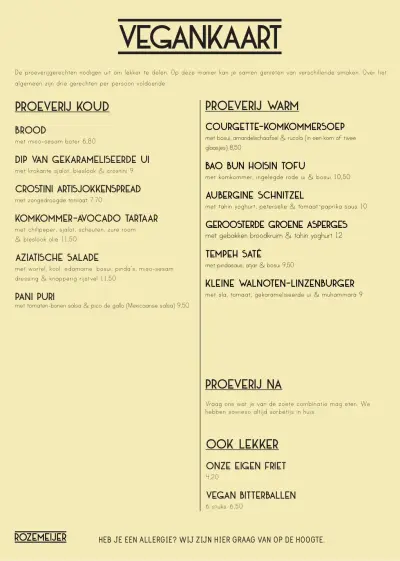 View menu Rozemeijer
