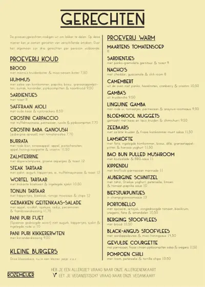 View menu Rozemeijer