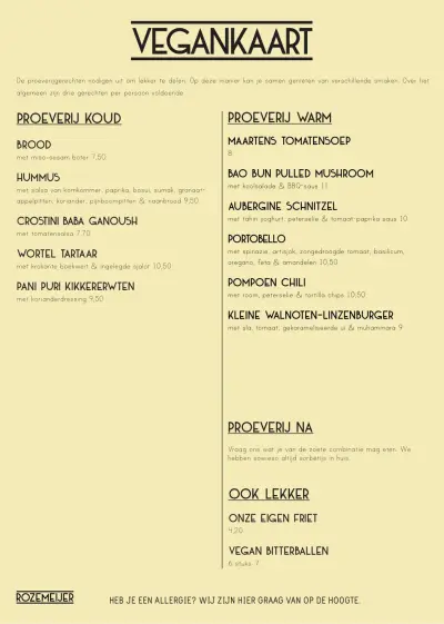 View menu Rozemeijer