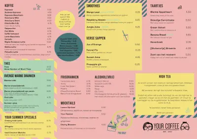 Bekijk menu Your Coffee - Hilversum Gijsbrecht van Amstelstraat
