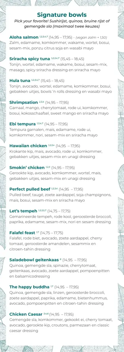 View menu Bowls 'n Rolls
