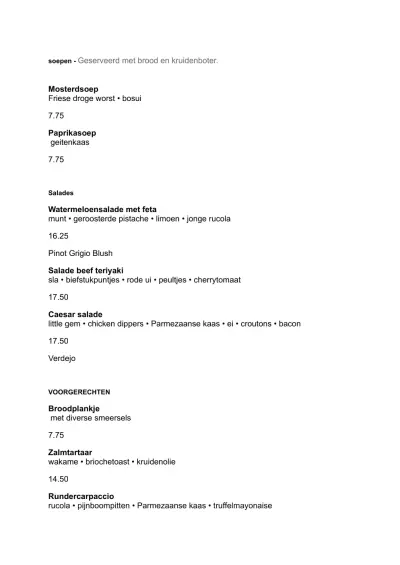 Bekijk menu De Dikke van Dale