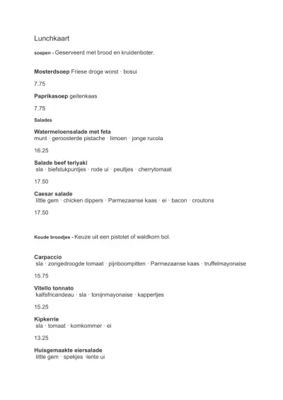 Bekijk menu De Dikke van Dale