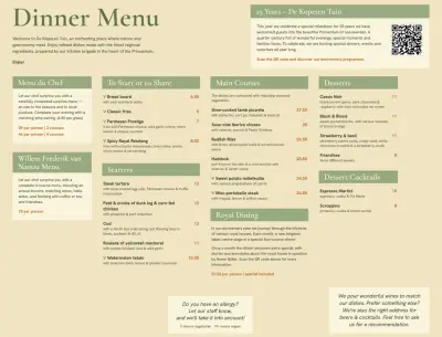 Bekijk menu De Koperen Tuin