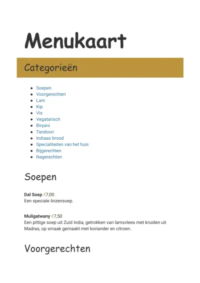 View menu Jamuna