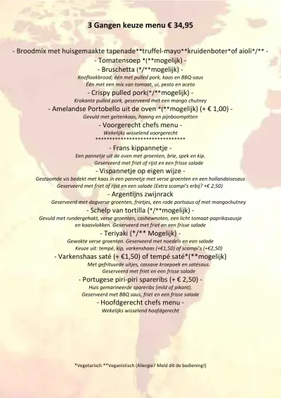 View menu Happerij Tapperij de Expeditie