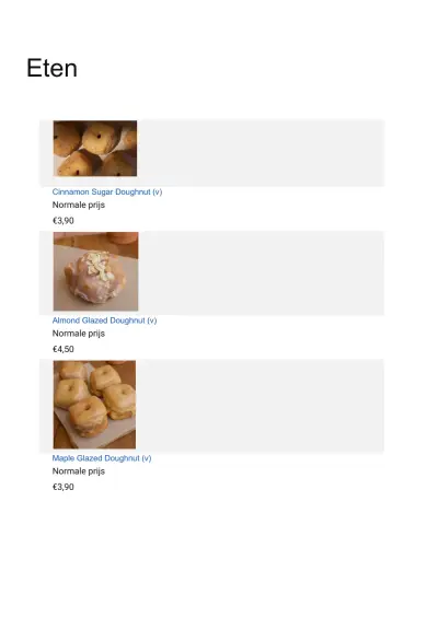 View menu Anook Bakehouse