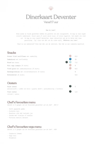 View menu Loev - Deventer