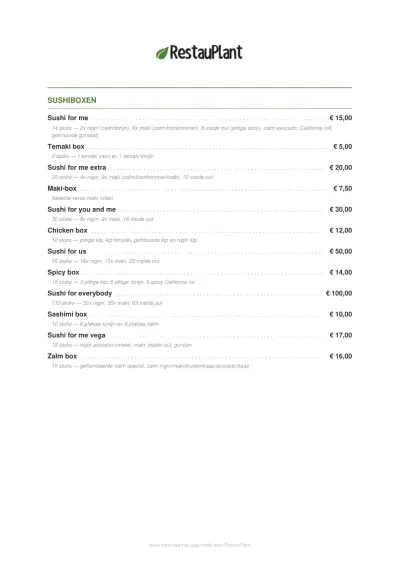 Bekijk menu Sushi by Me