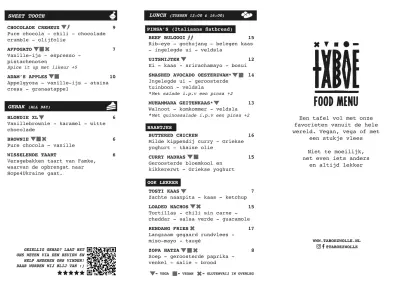 Bekijk menu Taboe Bar & Keuken