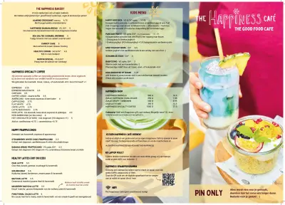 View menu The Happiness Café - Den Bosch
