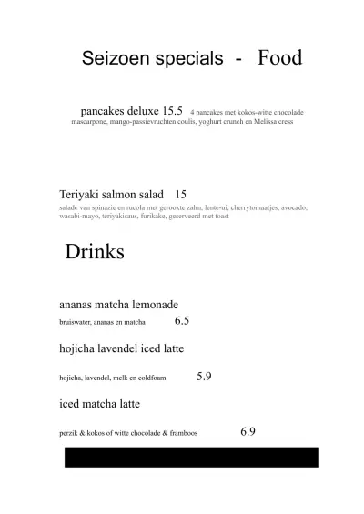 Bekijk menu 30ML - Leiden