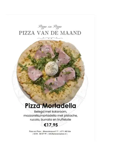 Bekijk menu Pizza en Pizza