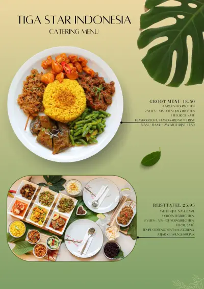 View menu Tiga Star Indonesia