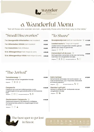 Bekijk menu BEAU