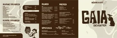 View menu Hotel Gaia