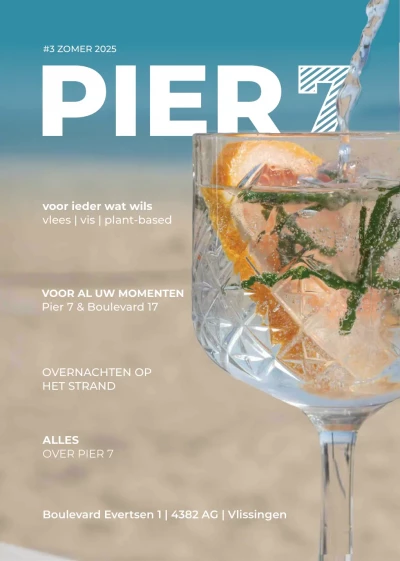 View menu Pier 7 Zandpaviljoen