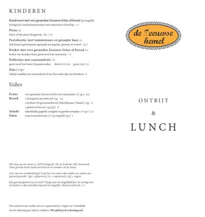 Bekijk menu De Zeeuwse Hemel