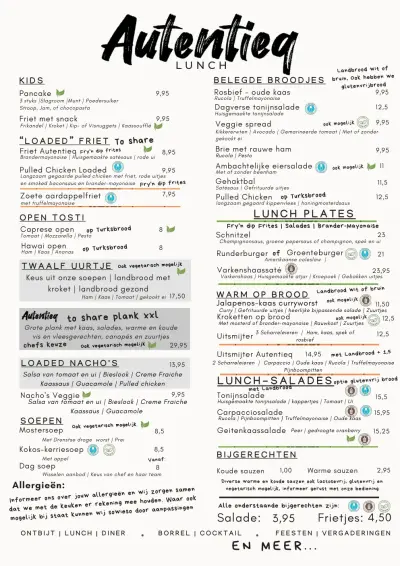 Bekijk menu AUTENTIEQ