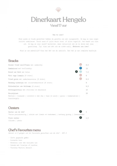 View menu Loev - Hengelo