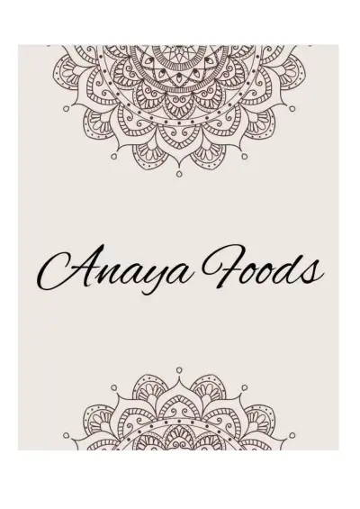 Bekijk menu Anaya Foods