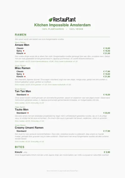 Bekijk menu Kitchen Impossible Amsterdam