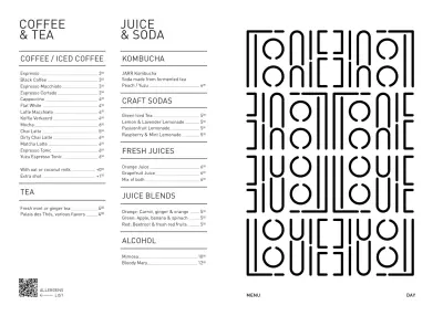 Bekijk menu Louie Louie
