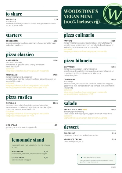 Bekijk menu WOODSTONE - Hoofddorp