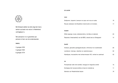 View menu Entrepot