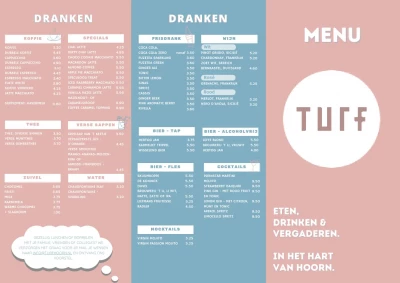 Bekijk menu Grand Café Turf Hoorn