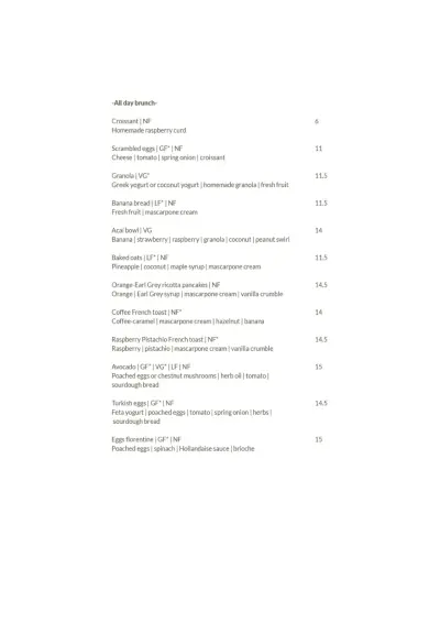 View menu June Specialty Coffee & Brunch