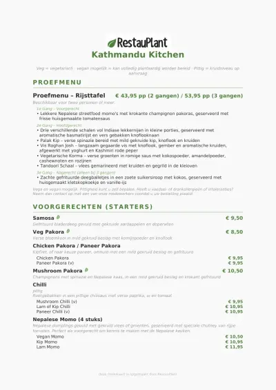 Bekijk menu Kathmandu Kitchen