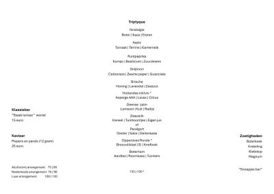 Bekijk menu Triptyque