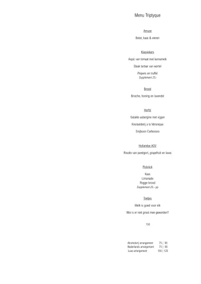 View menu Triptyque