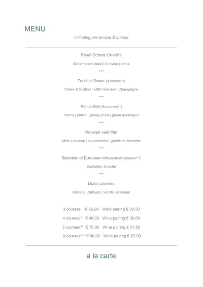 Bekijk menu Restaurant 't Ambachthuys