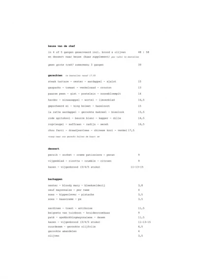 Bekijk menu Bar Bet
