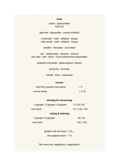 Bekijk menu Flores