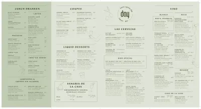 Bekijk menu DAY