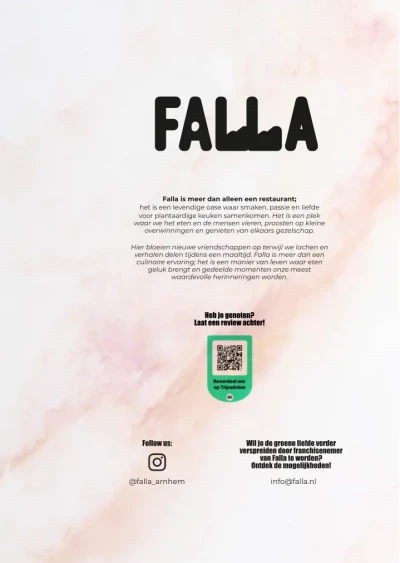 Bekijk menu FALLA
