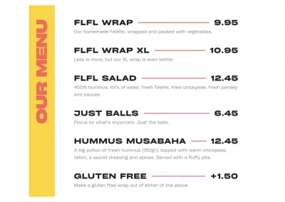 View menu FLFL - Den Haag